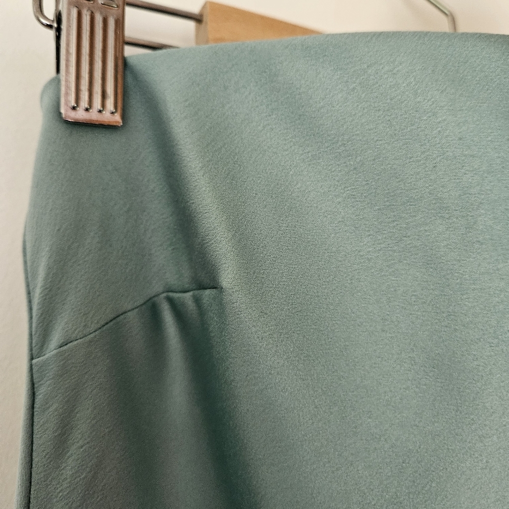 SOLD HOUSE of CB Alette Jade Satin  Strapless Maxi Dress Size XL - Picture 7 of 12